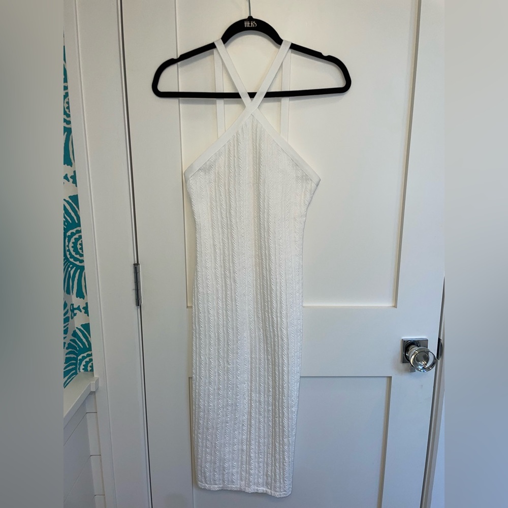 Zara white midi dress
